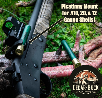 #ad CBO Double Up Picatinny Shotgun Shell Mount Stevens 301 Rossi Tuffy CVA Scout $12.99