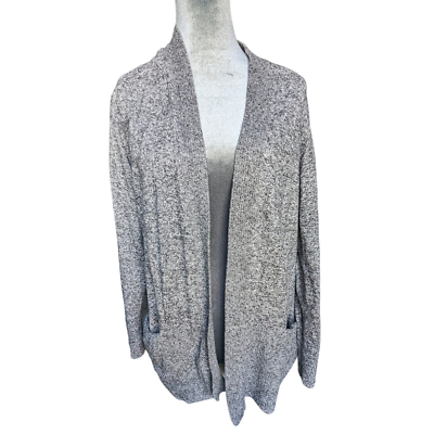 #ad Womens Petite XL PXL Craft amp; Barrow Gray Open Front Cardigan Sweater w Pockets $15.00