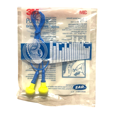 3M E A R Push Ins Ear Plugs 28 dB Corded Electrically Insulated 10 Pack $9.75