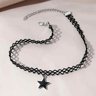 #ad Gothic Style Lace Star Collarbone Necklace Ladies Retro Neck Jewelry Party Trend $9.98