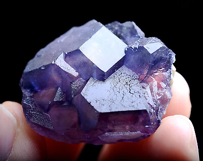 #ad 20g Natural Cube Purple FLUORITE Mineral Specimen Inner Mongolia China $69.99