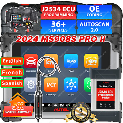 #ad 2024 Autel MaxiSys MS908S PRO II Elite J2534 Programming Diagnostic Tool Scanner $1499.00