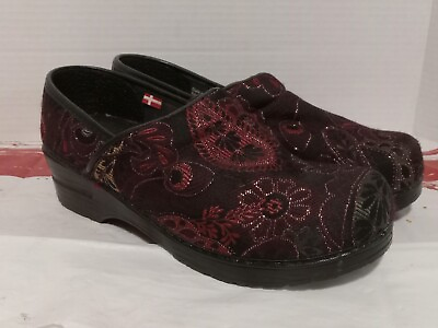 #ad Sanita Danish Clogs Shoes Vegan Material Shoes Women#x27;s Size 6.5 EU 37 Floral $49.99