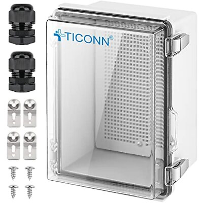 #ad Waterproof Electrical Junction Box IP67 ABS Plastic Enclosure with Hinged Cover $35.99