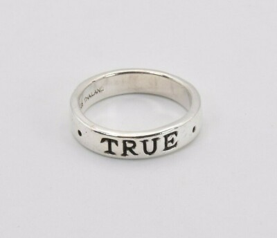 #ad TRUE LOVE WAITS Solid Sterling Silver 925 Band Ring Size 7.25 $32.89