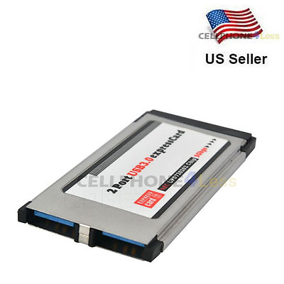 #ad PCI Express Card to USB 3.0 2 Port Adapter 34 mm Converter $13.98