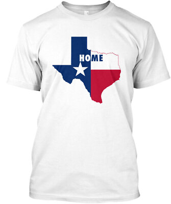#ad White Texas Home T Shirt Made in the USA Size S to 5XL $22.57