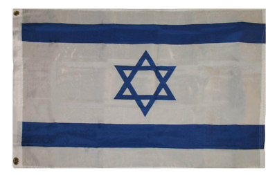 #ad Israel 2x3ft Flag of Israel Israeli Flag 2x3 House Flag 100D SUPER POLY FABRIC $9.44