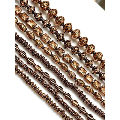 #ad #ad Copper Bali Beads Solid Copper Beads Copper Spacer Beads Oxidized copper Bead $10.99