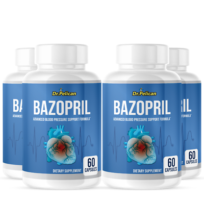 #ad Bazopril Blood Support 4 Bottles 240 Capsules $99.99