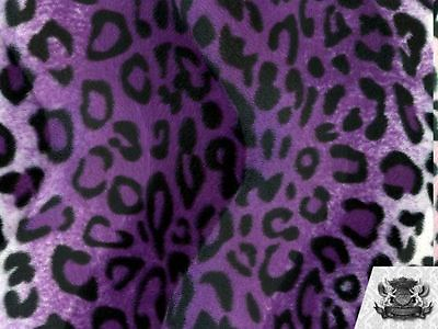#ad Leopard Velboa Faux Fur Short Pile Animal Print Fabric 60quot; W Sold By the Yard $6.49