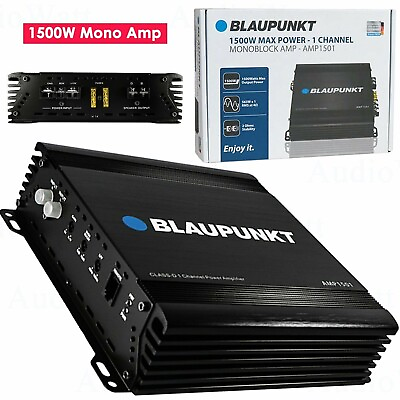 #ad Blaupunkt AMP1501 Car Audio 1 Channel Monoblock Amplifier 1500 Watts Max Power $59.95