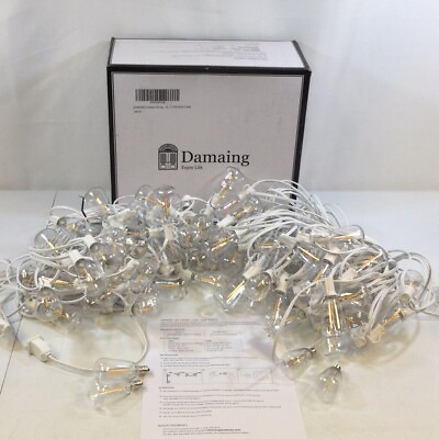 #ad Damaing White Clear Waterproof Dimmable Outdoor LED String Lights 100ft $59.99