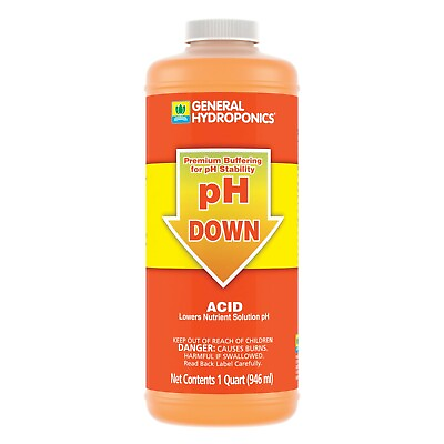 #ad General Hydroponics pH Down Liquid 1 Quart $16.40
