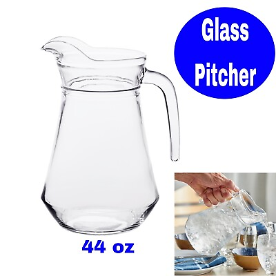 #ad 44 oz Glass Pitcher with High Pour Lip $15.95