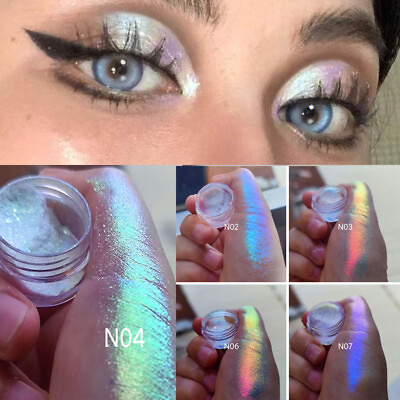 #ad Chameleon Makeup Eyeshadow Face Body Multichrome Shining Loose Mirror Powder $2.76