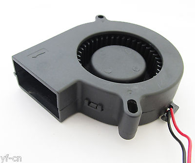 #ad 10x Brushless DC Cooling Blower Fan 75mm 7525 75x75x25mm 5V 12V 24V 2pin 2wire $45.99