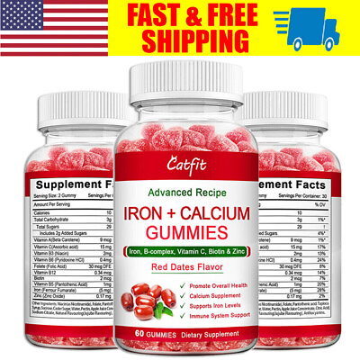 #ad Iron Calcuim Immune Support Gummies With Vitamin D3 Immune System Support $13.29