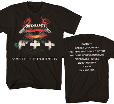 #ad New Authentic Metallica Master of Puppets Heavy Metal Band T Shirt badhabitmerch $20.89