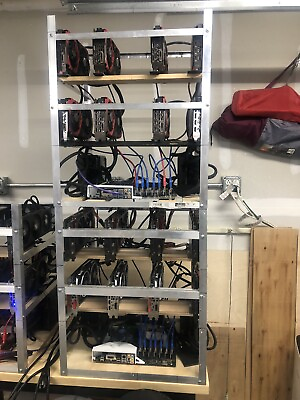 #ad 2 Stackable RX 580 8 gb Mining Rigs 16x GPUs $18500.00