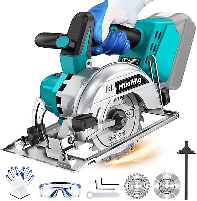 #ad 5quot; Cordless Circular Saw For Makita 18V Battery 6000RPM Brushless Compact Tile $68.99