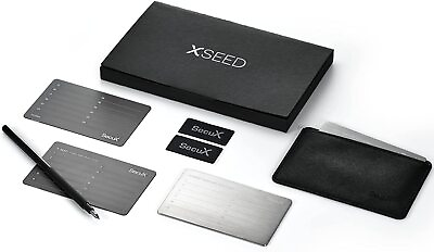 #ad SecuX XSEED Secure Bitcoin Wallet Crypto Seed Storage Steel Plate $29.00