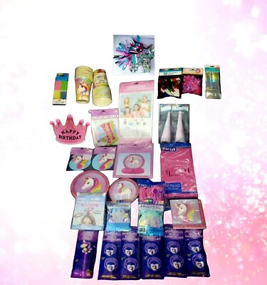 #ad Unicorn Party Pack 300 Pieces Includes Unicorn Glow Wand Bracelets Pinat FUN $100.00