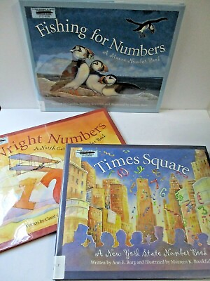 #ad Lot of 3 America by the Numbers book Sleeping Bear Press FREE SHIP Hardcover $18.72
