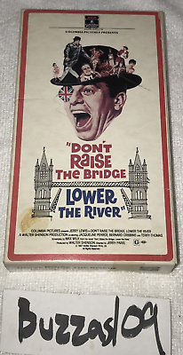 #ad Dont Raise the Bridge Lower the River VHS RCA Video Movie Rental Jerry Lewis $9.79