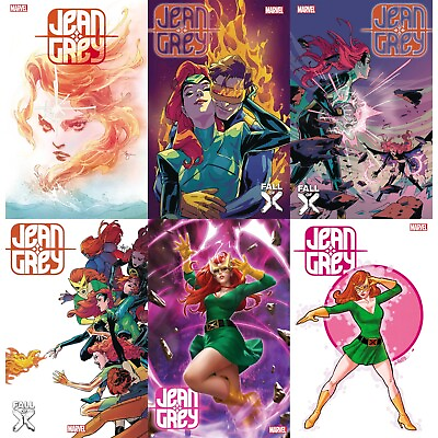 #ad Jean Grey 2023 1 2 3 4 Variants Marvel Comics FULL RUN COVER SELECT $3.88