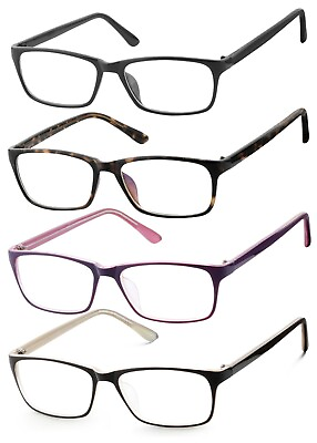 #ad NEW Unisex Classic Rectangular Frame Glasses Clear Lens Optical Frame FREE SHIP $9.24
