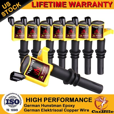 #ad 2004 2005 2006 2007 2008 IGNITION COIL 8PACKS FOR FORD F 150 4.6L 5.4L V8 TRITON $37.59