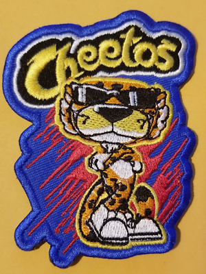 #ad Cheetos Embroidery Patch Worldwide ship approx 2.75 x 3.5quot; $7.62