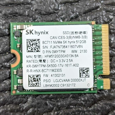 M2 2230 SK Hynix BC511 BC711 512GB SSD NVMe PCIe M.2 2230 Solid State Drive $56.49