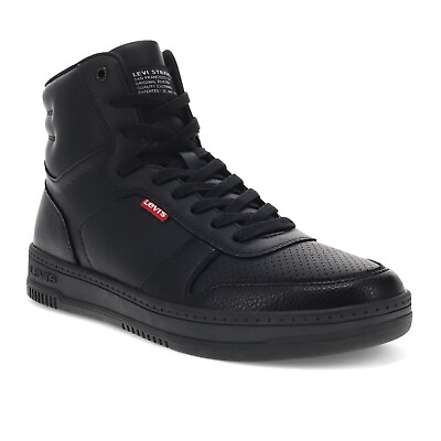 #ad Levi#x27;s Mens Drive Hi Vegan Synthetic Leather Casual Hightop Sneaker Shoe sz 10 $33.15