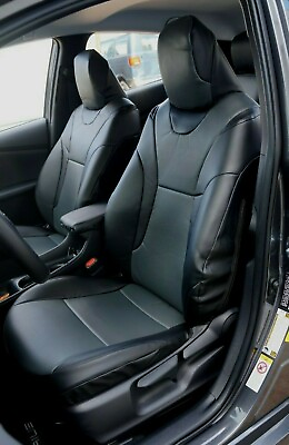 #ad IGGEE S.LEATHER CUSTOM MADE FIT SEAT COVERS FOR TOYOTA PRIUS 2016 2022 13 COLORS $199.00