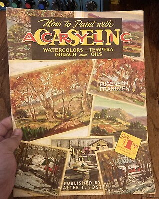 #ad How to Paint with Casein Acrylic Vintage Art Instuction Book Walter Foster #52 $5.24