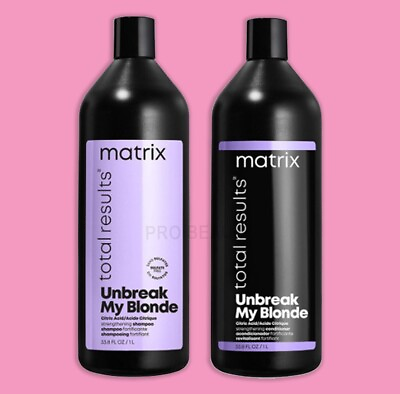 #ad Matrix Total Results UNBREAK MY BLONDE Shampoo and Conditioner DUO Set 33.8oz $36.99