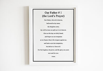 #ad Our Father # 1 The Lord#x27;s Prayer Poster Print Watercolor Art Artwall Home déco $29.99