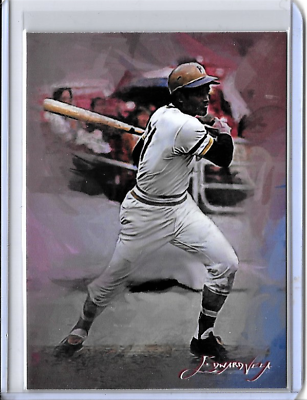 #ad Roberto Clemente 2018 Artist Signed Limited Edition Print Card 35 of 50 $17.00