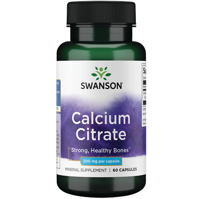 #ad Swanson Calcium Citrate 200 mg 60 Capsules $8.60
