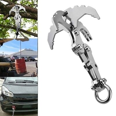 #ad Folding Grappling Hook Multifunctional Stainless Steel Outdoor Climbing Claw $26.99