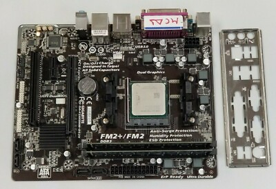 #ad Gigabyte F2A66 FM2 GAMING MOTHERBOARD AMD A6 7600K 3.4GHz amp; 8Gb DDR3 #MCA1 $69.00