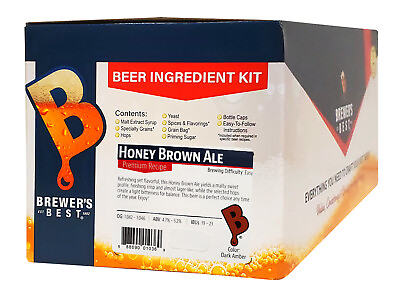 #ad Brewer#x27;s Best Honey Brown Ale Ingredient Kit for Home Brew Beer Making $49.82