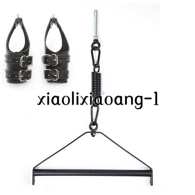 #ad Metal Hanging Suspension Handcuffs Gloves Triangle Spreader Bar Slings Rack $82.40