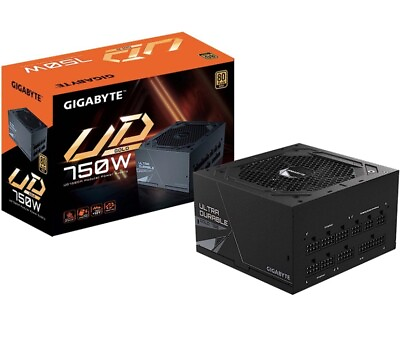 #ad GIGABYTE GP UD750GM 750W 80 Plus Gold Certified Fully Modular Power Supply $79.99