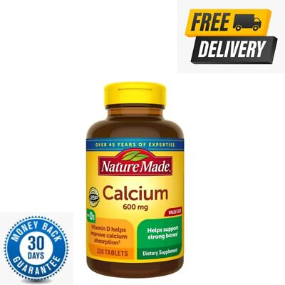 #ad Calcium 600 Mg with Vitamin D3 Tablets Dietary Supplement 220 Count $33.49