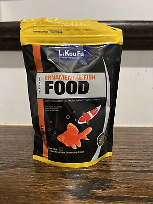 #ad goldfish food Small pellets Set Of 4 Bags $19.99
