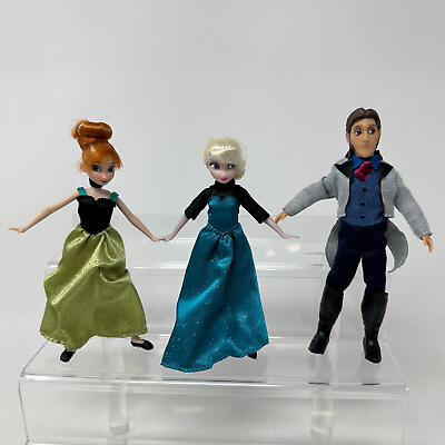 #ad Disney Frozen Mini Dolls Anna Elsa Hans Figures $12.99