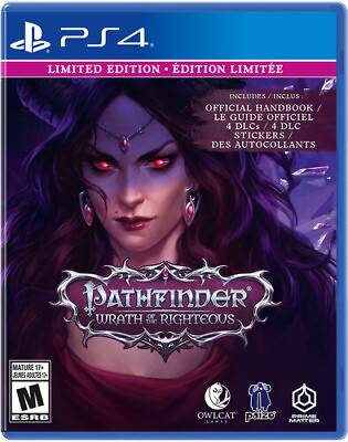 #ad Pathfinder Kingmaker: Wrath of the Righteous for PlayStation 4 New Video Game $48.34